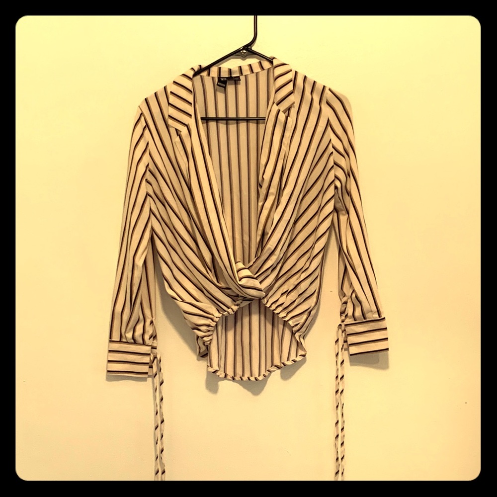 Striped high low top